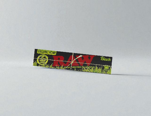 RAW BLACK ORGANIC HEMP KS SLIM 32 leaves